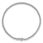 14k White Gold Lab Grown Diamond VS/SI+ G+ Round Tennis Bracelet - 1 ctw.