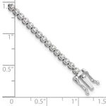 14k White Gold Lab Grown Diamond VS/SI+ G+ Round Tennis Bracelet - 1 ctw.