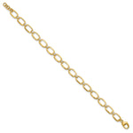 14k 1/2 carat Lab Grown Diamond VS/SI+ G+ Oval Link 6.75 inch with .25 inch extension Bracelet