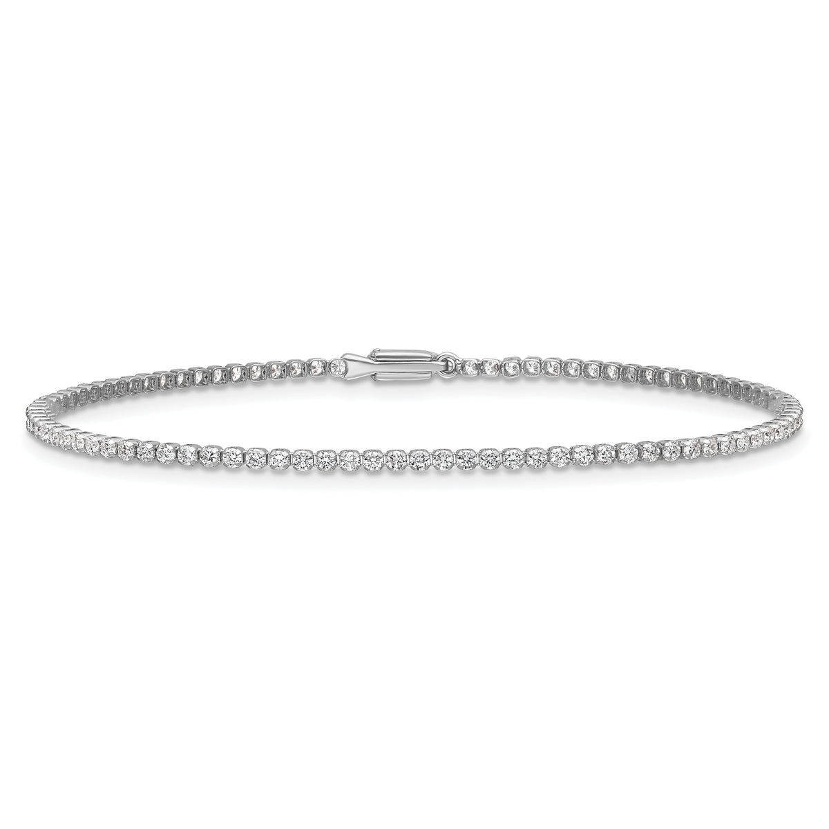 Lab Grown Diamond Tennis Bracelet - 14k White Gold / 1-1/3 ctw. / Si Round