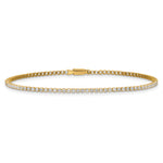Lab Grown Diamond Tennis Bracelet - 14k Yellow Gold / 1-1/3 ctw. / Si Inch