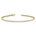Lab Grown Diamond Tennis Bracelet - 14k Yellow Gold / 1-1/3 ctw. / Si Inch