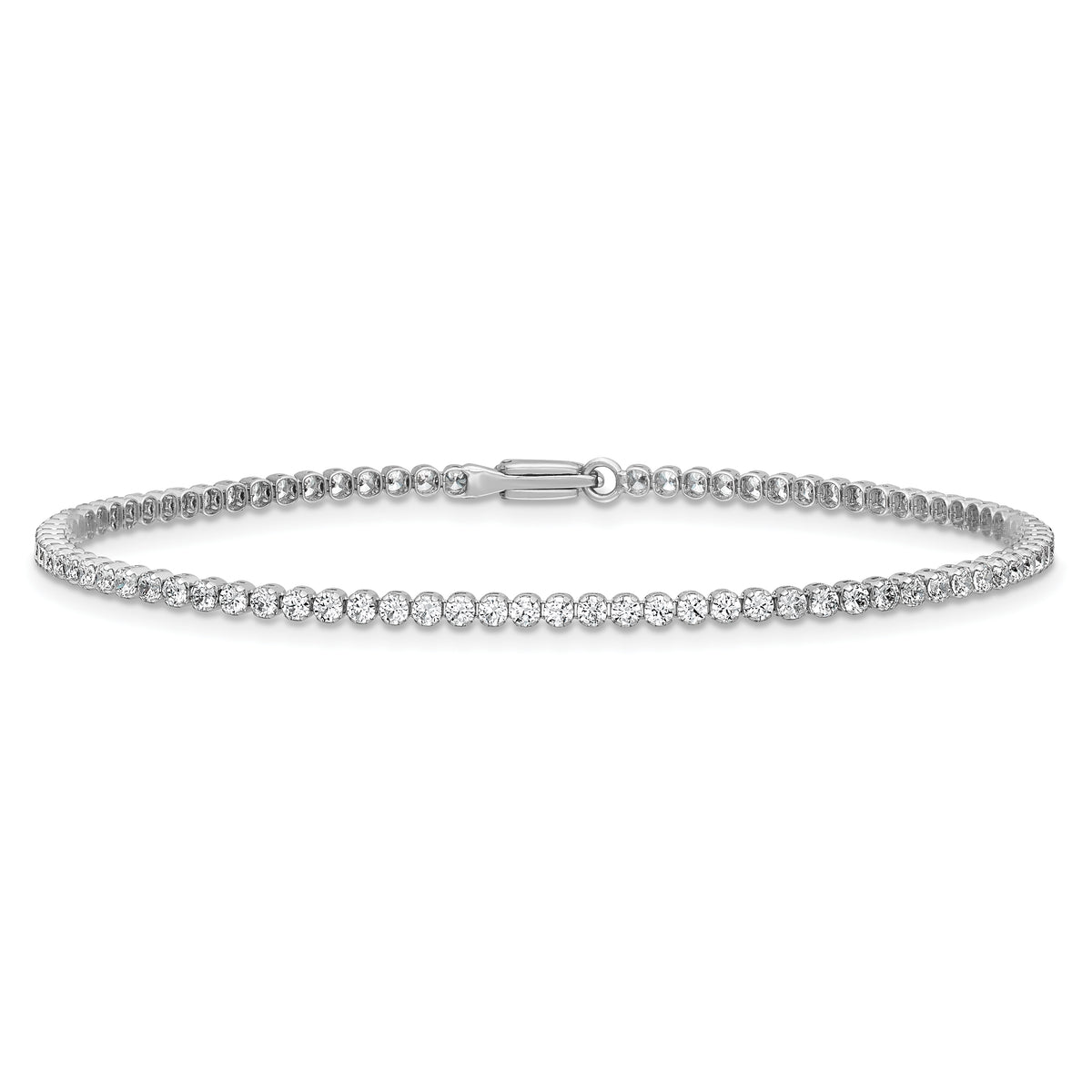 Lab Grown Diamond Tennis Bracelet - 14k White Gold / 2-1/8 ctw. / Si Round