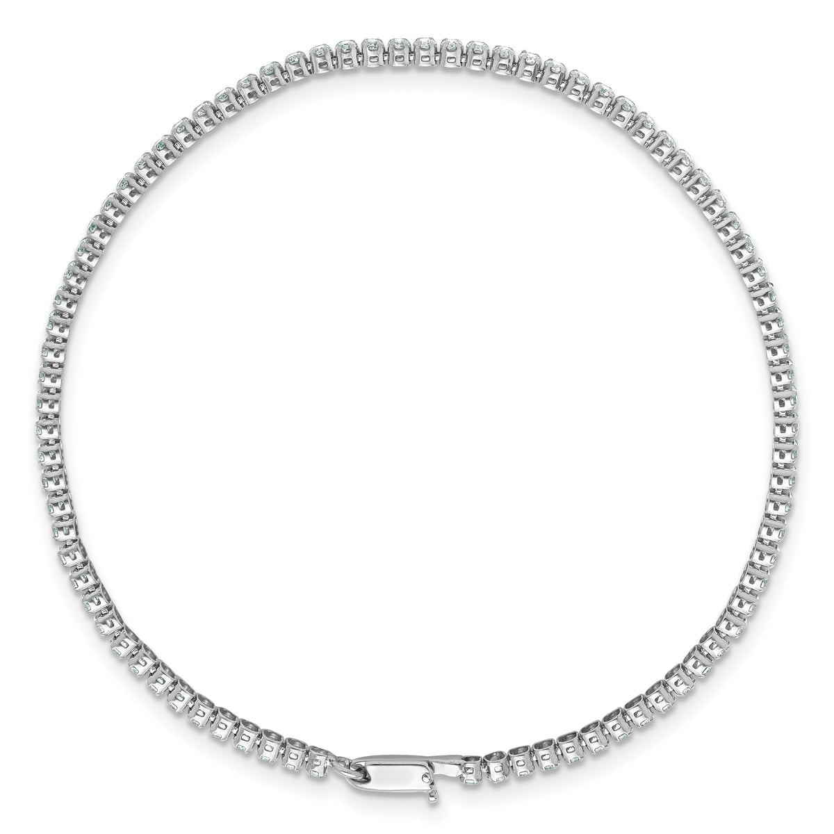 Lab Grown Diamond Tennis Bracelet - 14k White Gold / 2-1/8 ctw. / Si Round
