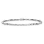 Lab Grown Diamond Tennis Bracelet - 14k White Gold / 3-1/5 ctw. / Round