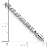 Lab Grown Diamond Tennis Bracelet - 14k White Gold / 3-1/5 ctw. / Si Round