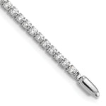 Lab Grown Diamond Tennis Bracelet - 14k White Gold / 3-1/5 ctw. / Round
