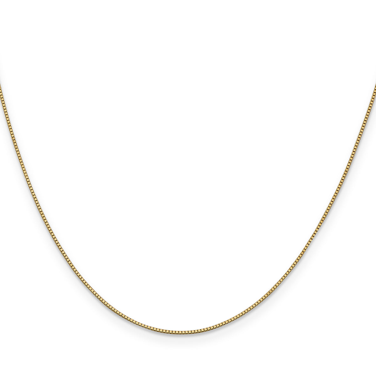 Gold (10K & 14K) Box Chain - 14k Yellow Gold / 13 in / 0.7 mm, Lobster