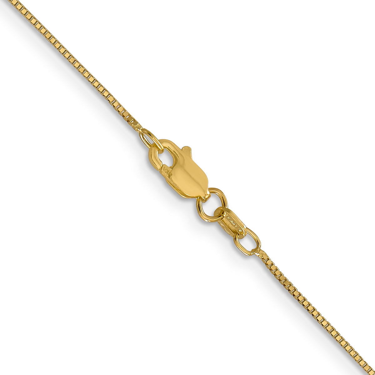 Gold (10K & 14K) Box Chain - 14k Yellow Gold / 13 in / 0.7 mm, Lobster
