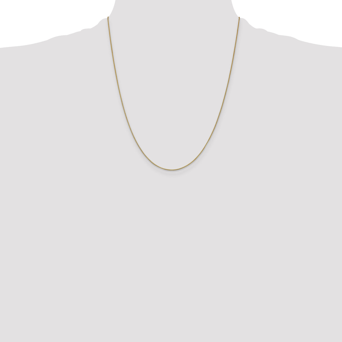 Gold (10K & 14K) Box Chain - 14k Yellow Gold / 22 in / 0.7 mm, Lobster