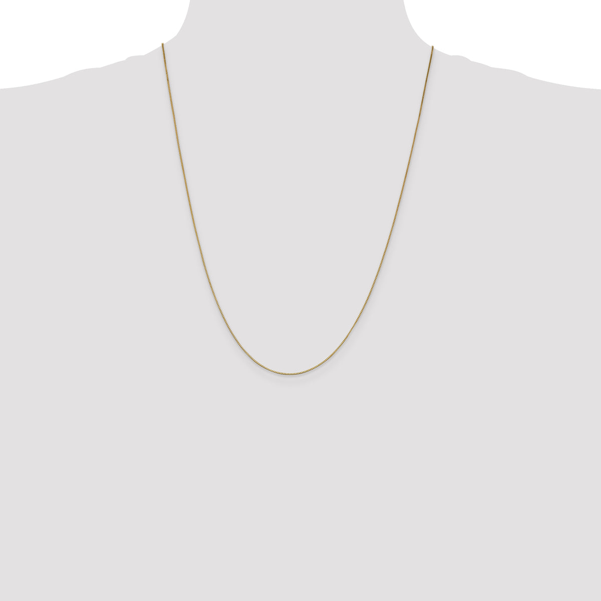 Gold (10K & 14K) Box Chain - 14k Yellow Gold / 24 in / 0.7 mm, Lobster