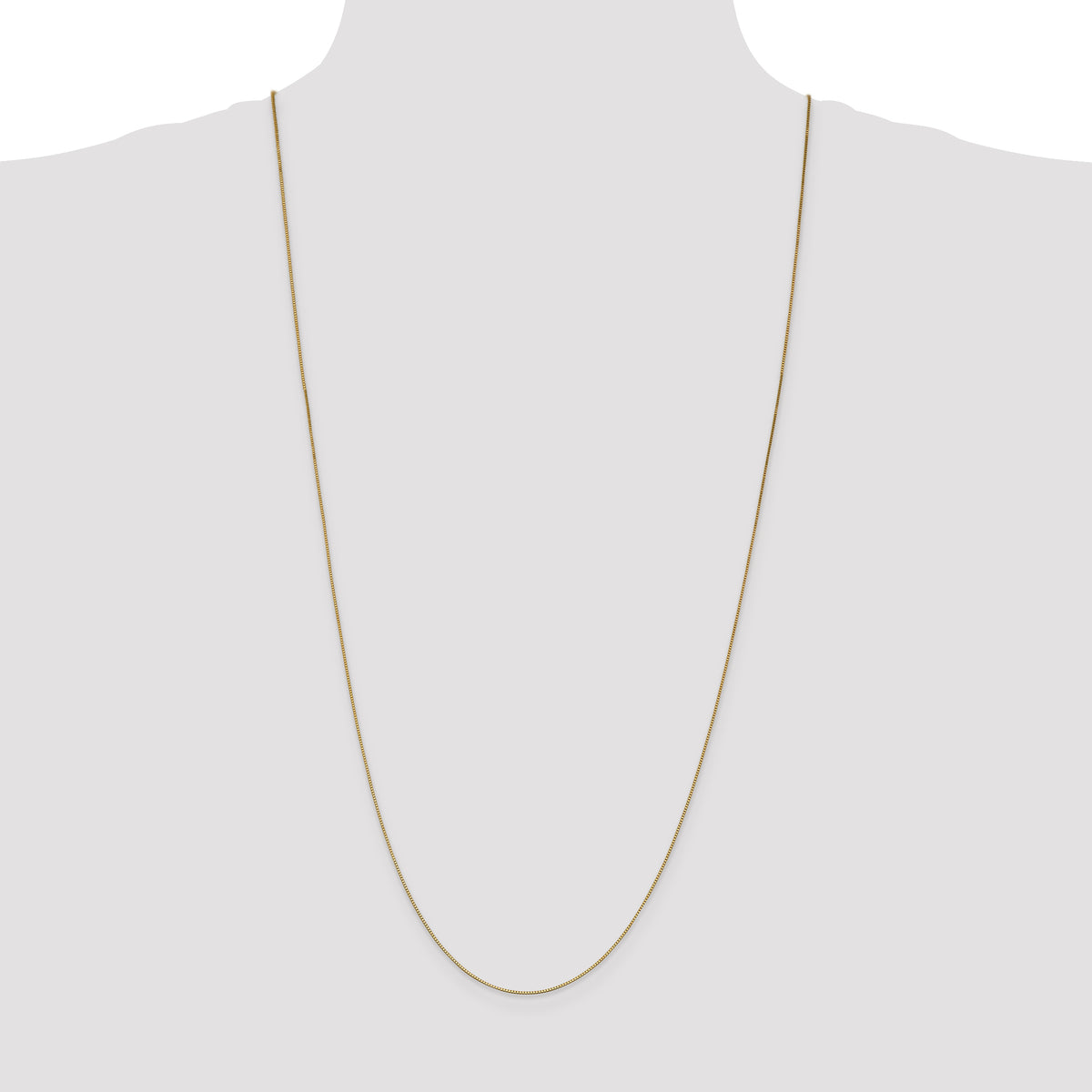 Gold (10K & 14K) Box Chain - 14k Yellow Gold / 30 in / 0.7 mm, Lobster