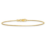 Gold (10K & 14K) Box Chain Bracelet - 14k Yellow Gold / 7 in / 0.7 mm