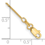 Gold (10K & 14K) Box Chain Bracelet - 14k Yellow Gold / 7 in / 0.7 mm