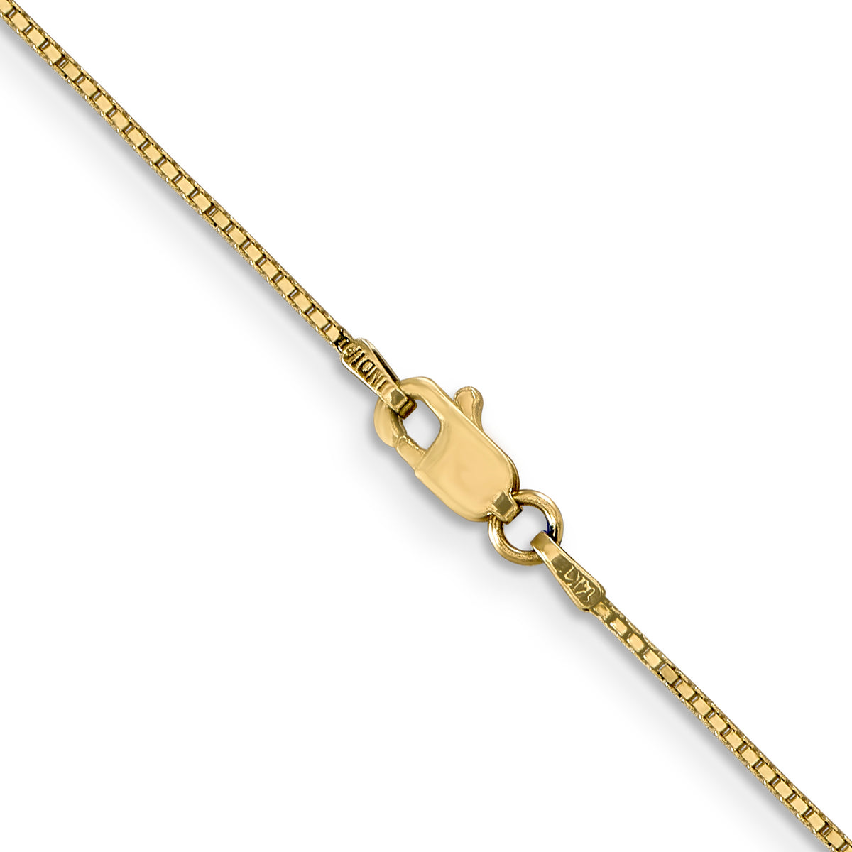 Gold (10K & 14K) Box Chain - 14k Yellow Gold / 14 in / 0.9 mm, Lobster