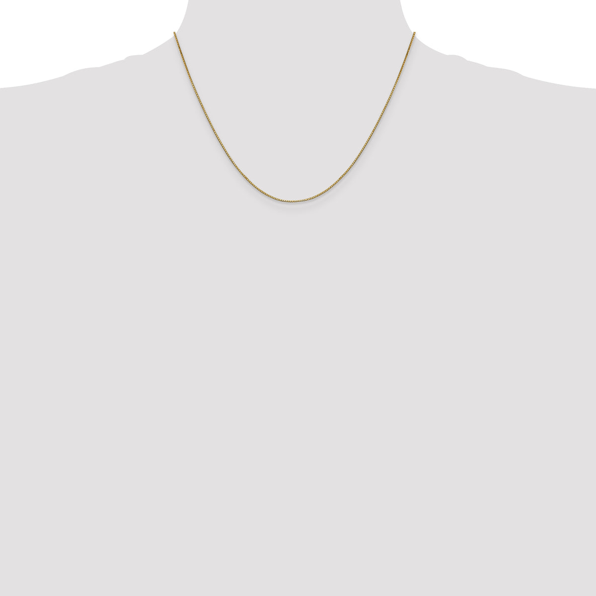 Gold (10K & 14K) Box Chain - 14k Yellow Gold / 18 in / 0.9 mm, Lobster