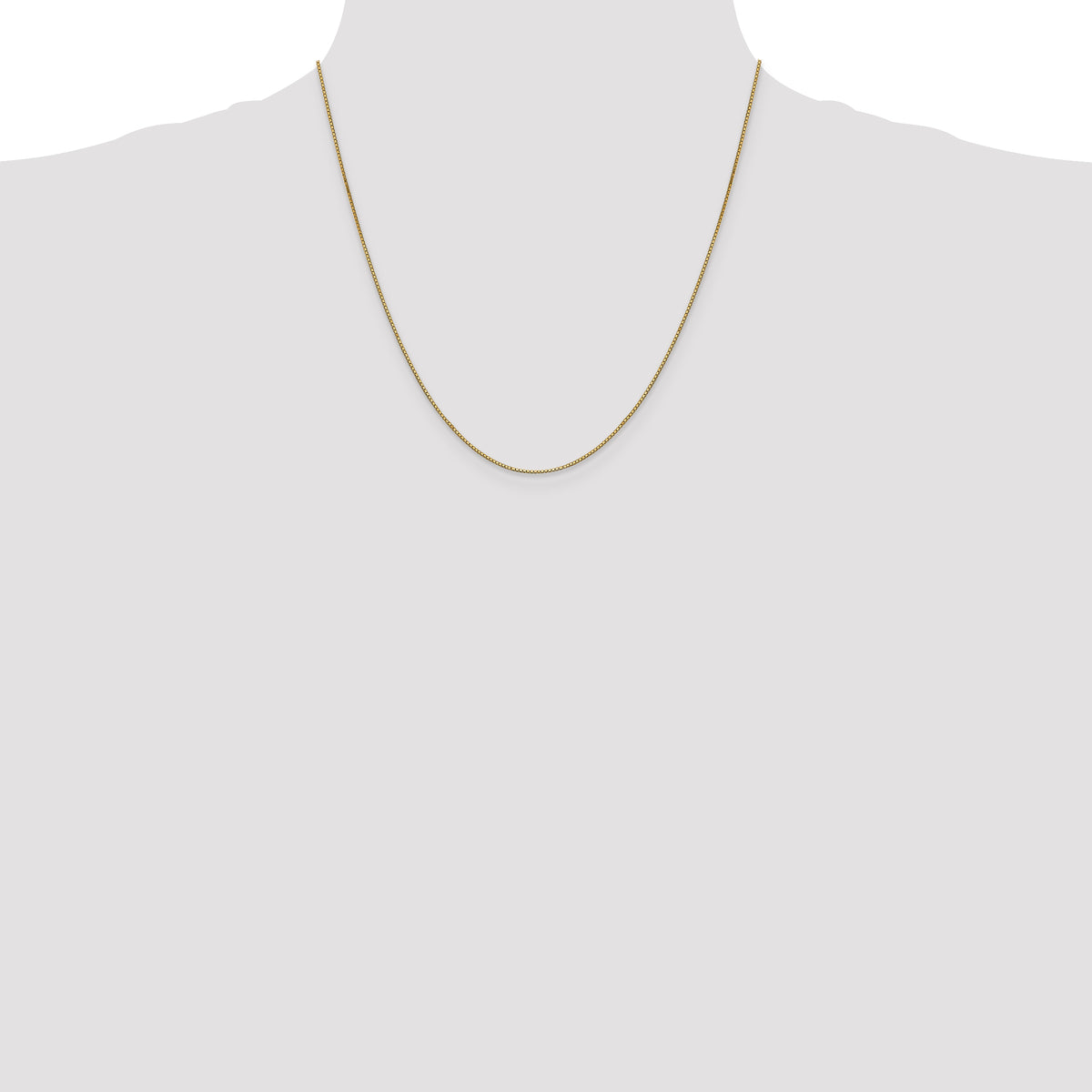 Gold (10K & 14K) Box Chain - 14k Yellow Gold / 20 in / 0.9 mm, Lobster