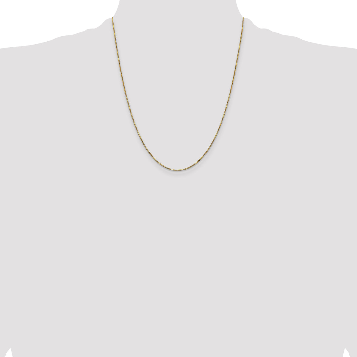 Gold (10K & 14K) Box Chain - 14k Yellow Gold / 22 in / 0.9 mm, Lobster