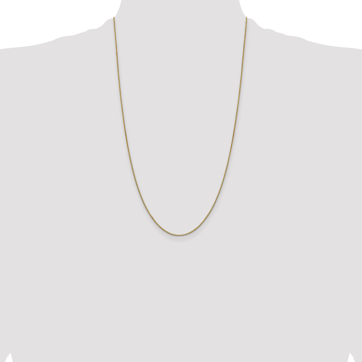 Gold (10K & 14K) Box Chain - 14k Yellow Gold / 26 in / 0.9 mm, Lobster