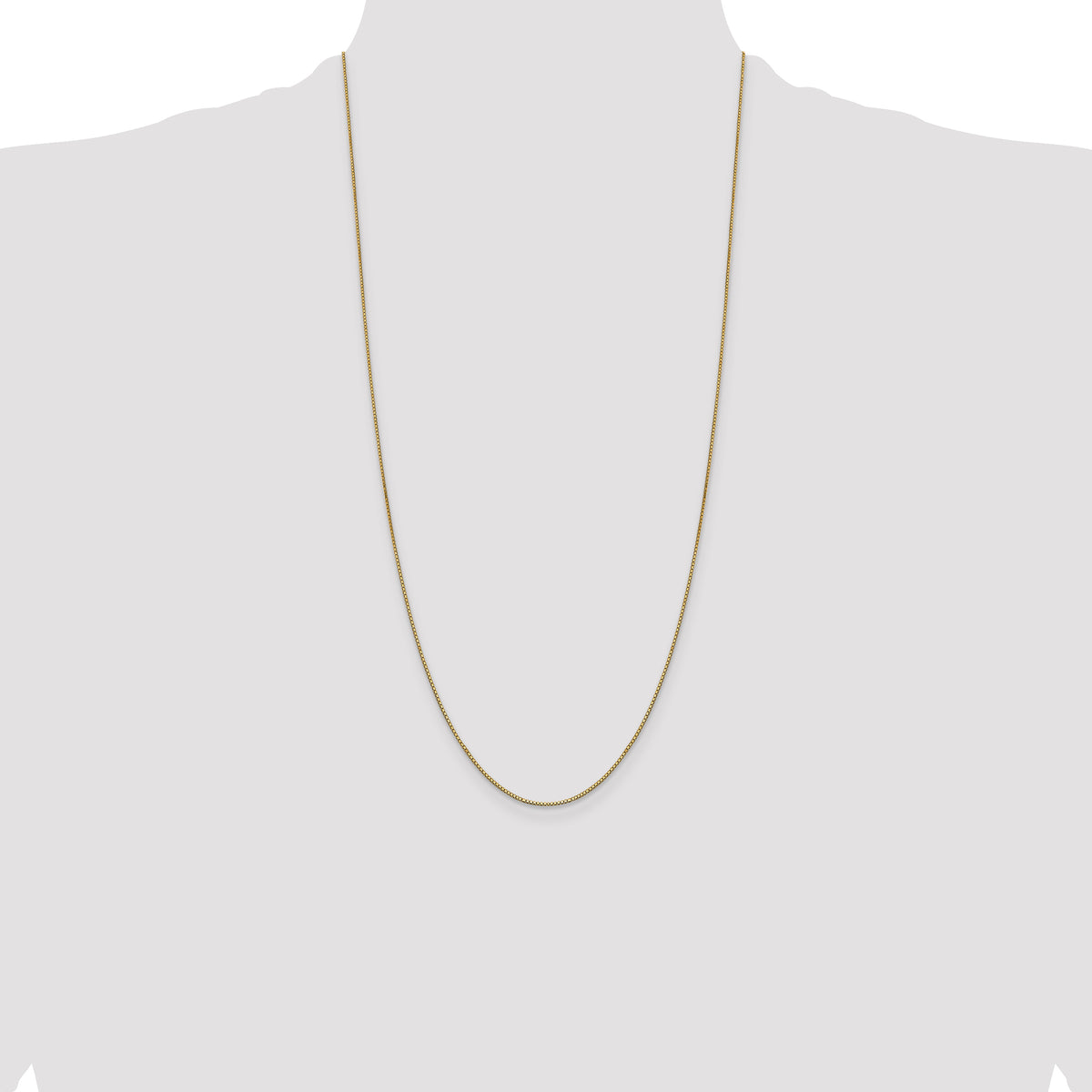Gold (10K & 14K) Box Chain - 14k Yellow Gold / 28 in / 0.9 mm, Lobster
