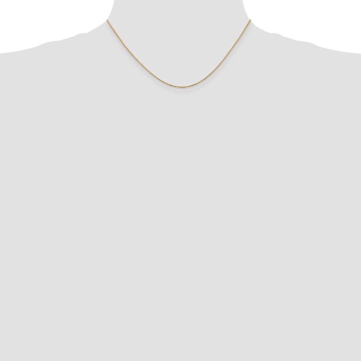Gold (10K & 14K) Box Chain - 14k Yellow Gold / 16 in / 0.9 mm, Spring Ring