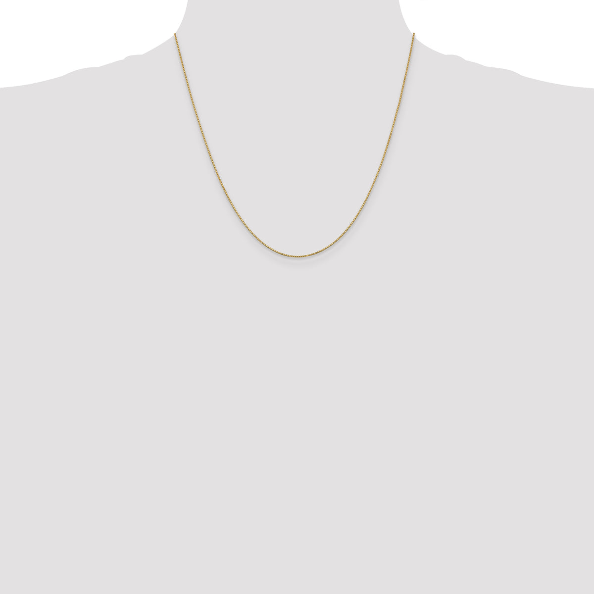 Gold (10K & 14K) Box Chain - 14k Yellow Gold / 20 in / 0.9 mm, Spring Ring