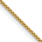 Gold (10K & 14K) Box Chain - 14k Yellow Gold / 14 in / 0.9 mm, Spring Ring