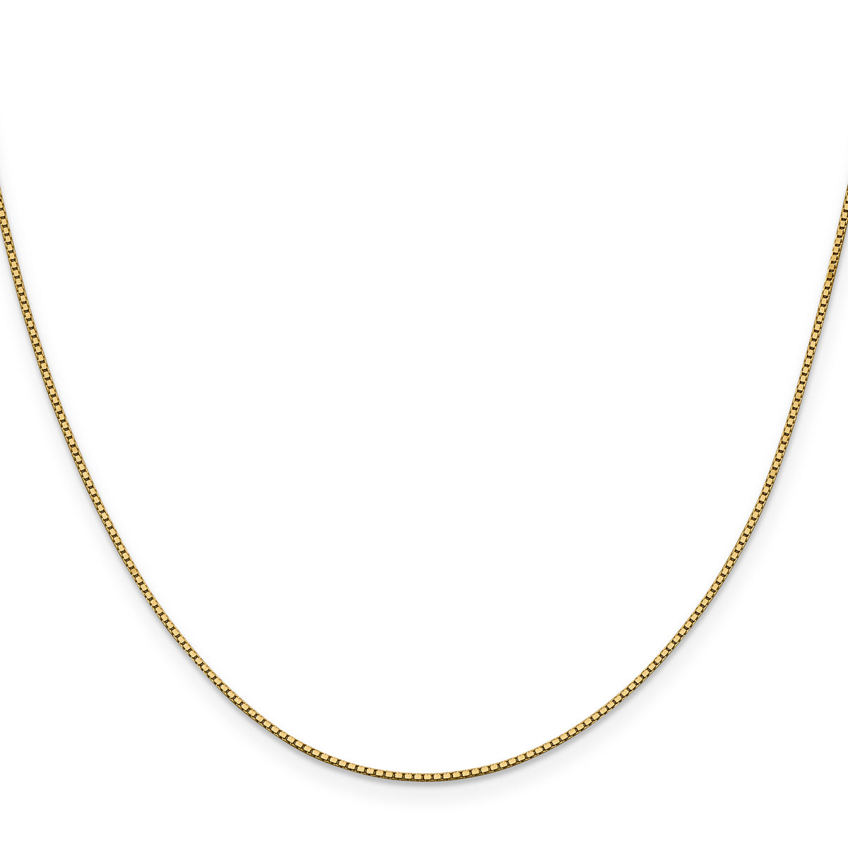 Gold (10K & 14K) Box Chain - 14k Yellow Gold / 14 in / 0.95 mm