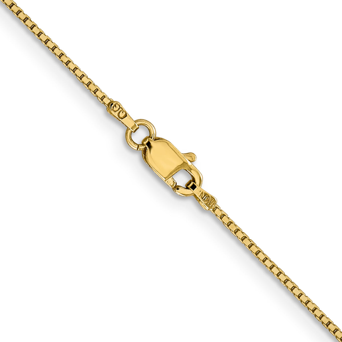 Gold (10K & 14K) Box Chain - 14k Yellow Gold / 14 in / 0.95 mm