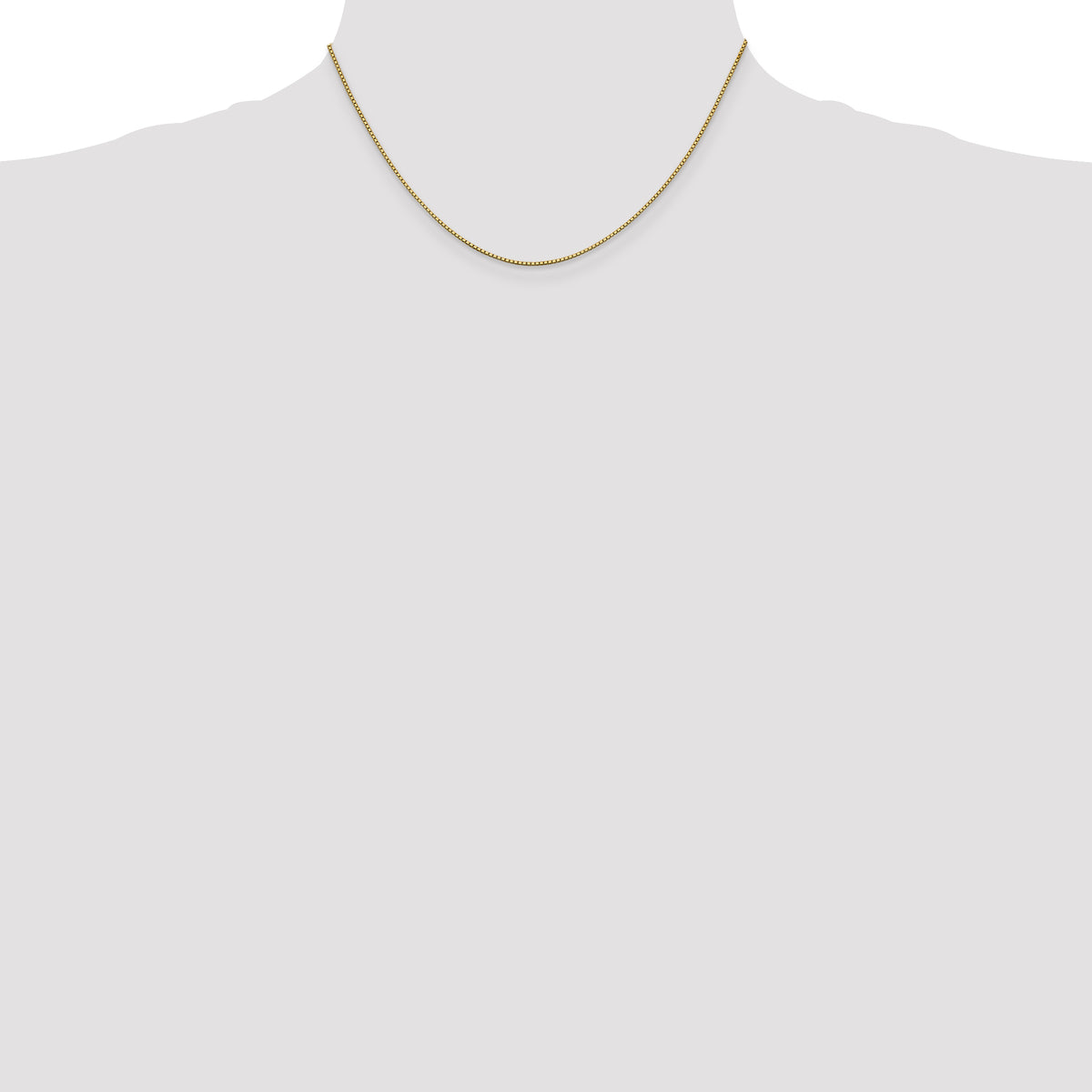 Gold (10K & 14K) Box Chain - 14k Yellow Gold / 16 in / 0.95 mm