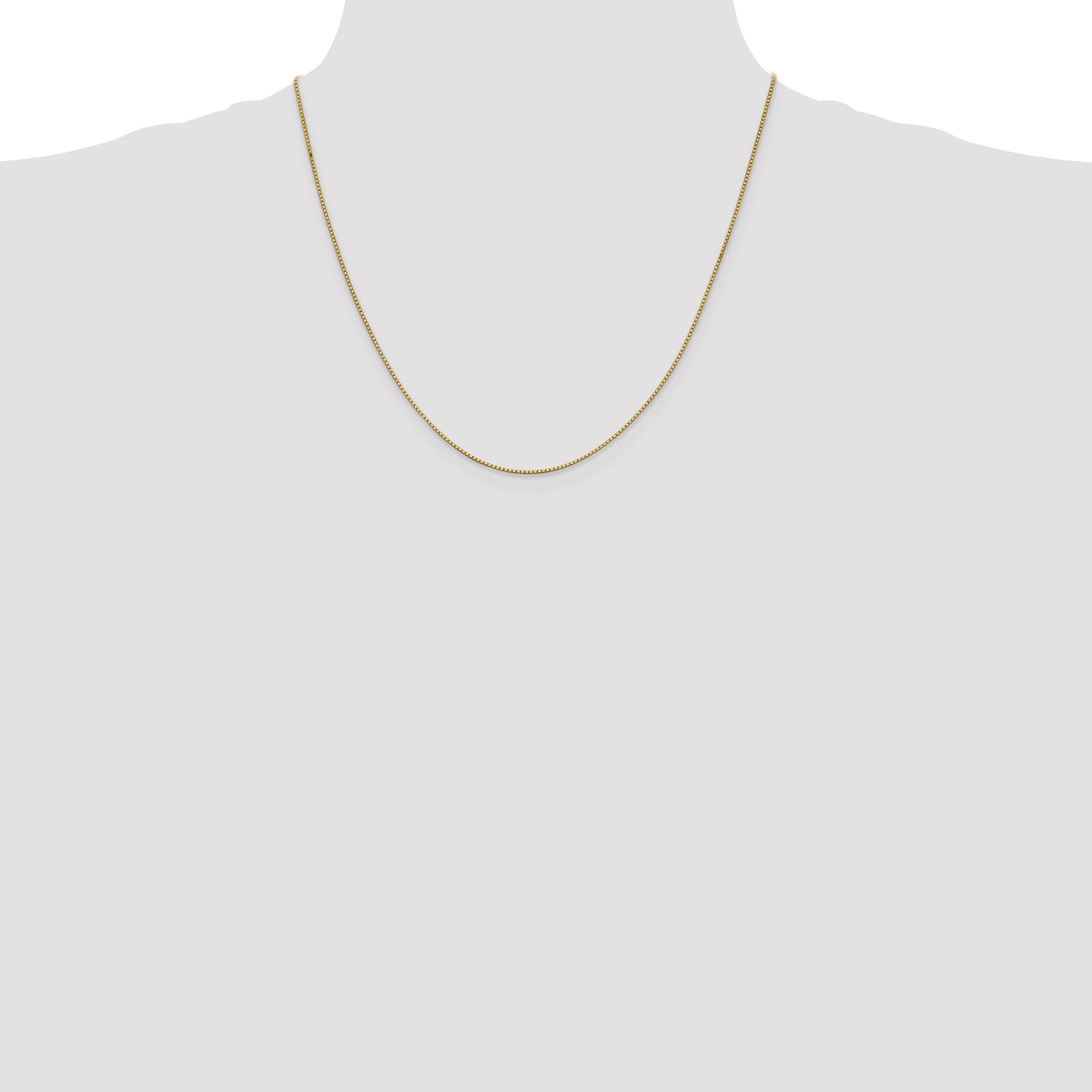 Gold (10K & 14K) Box Chain - 14k Yellow Gold / 20 in / 0.95 mm