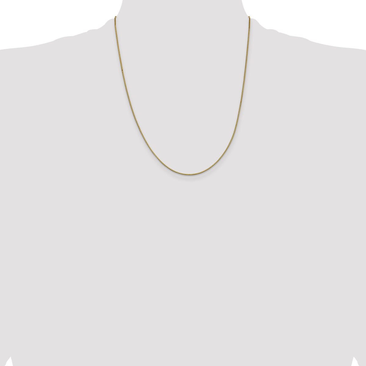 Gold (10K & 14K) Box Chain - 14k Yellow Gold / 22 in / 0.95 mm