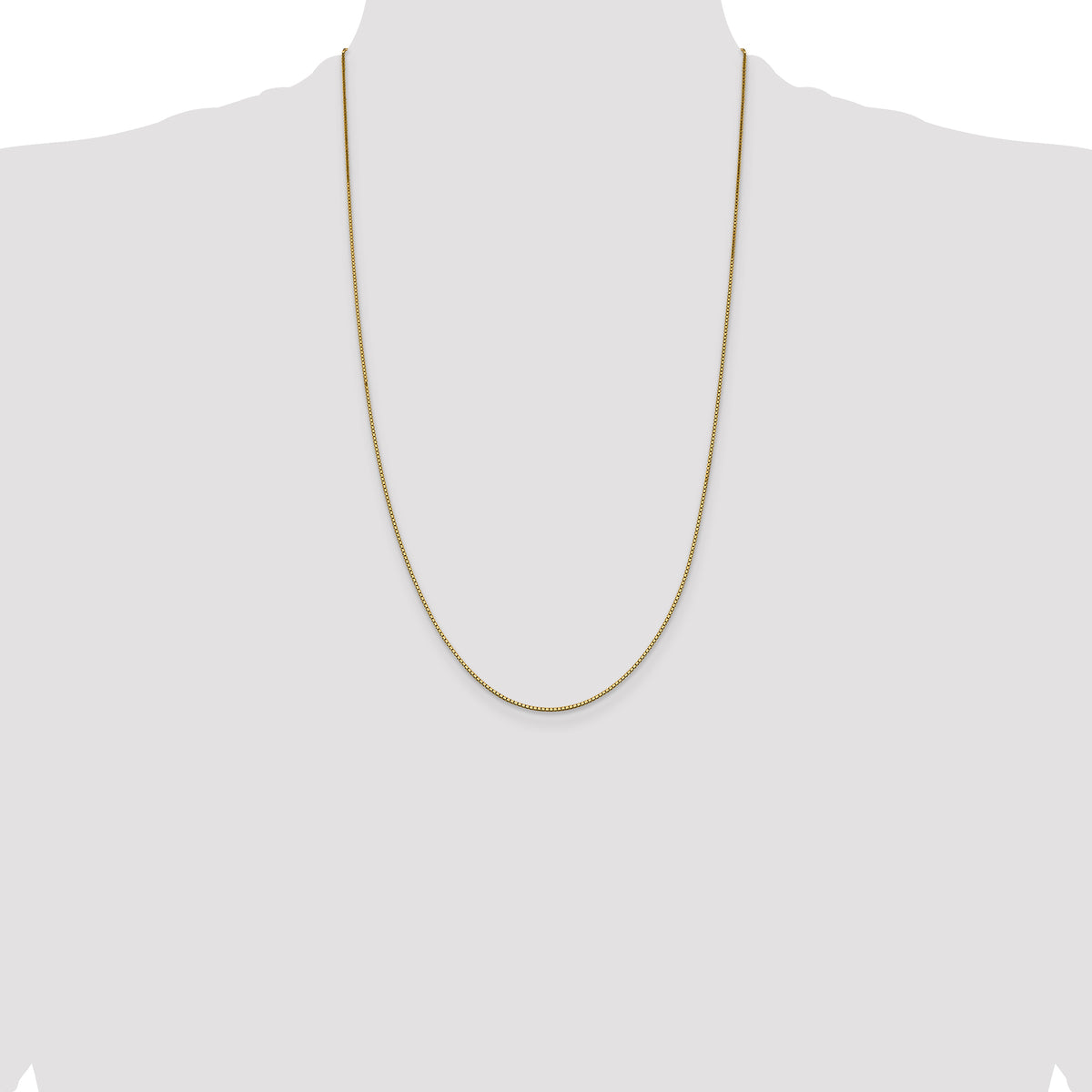Gold (10K & 14K) Box Chain - 14k Yellow Gold / 26 in / 0.95 mm