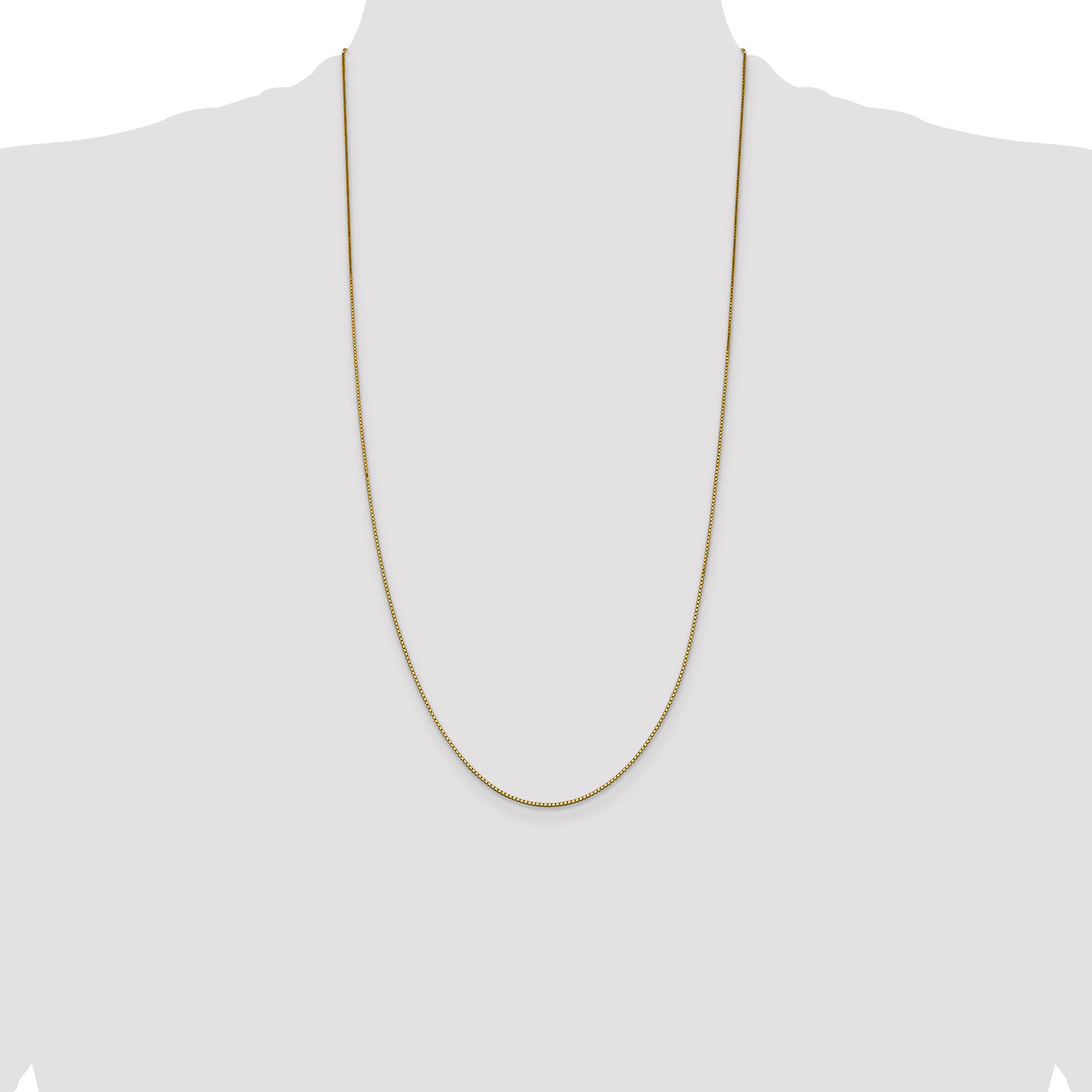 Gold (10K & 14K) Box Chain - 14k Yellow Gold / 28 in / 0.95 mm