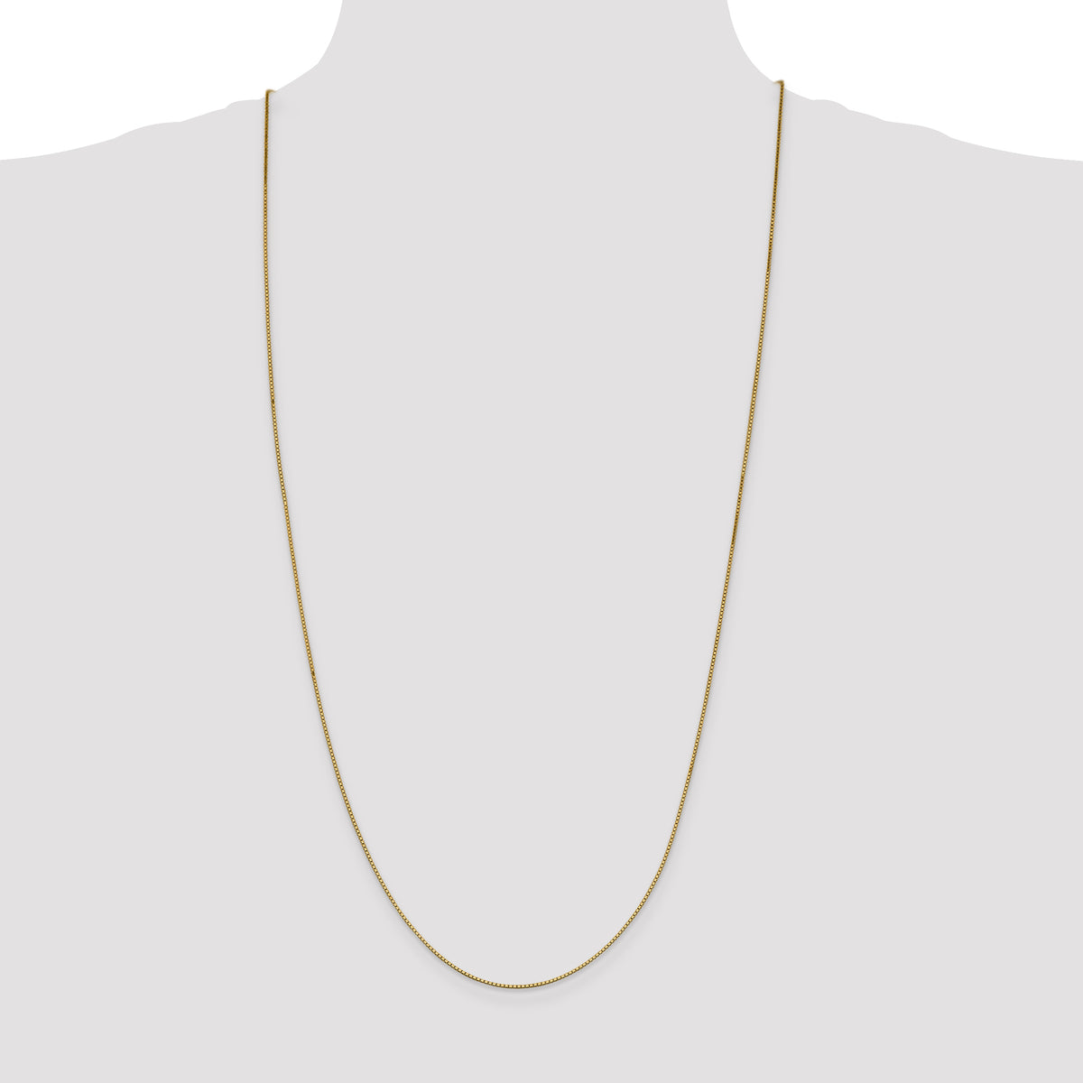Gold (10K & 14K) Box Chain - 14k Yellow Gold / 30 in / 0.95 mm