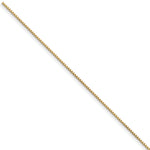 Gold (10K & 14K) Box Chain Bracelet - 14k Yellow Gold / 7 in / 0.95 mm