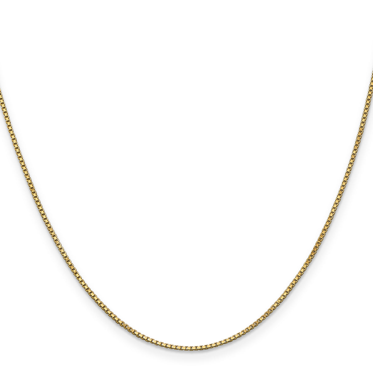 Gold (10K & 14K) Box Chain - 14k Yellow Gold / 14 in / 1 mm