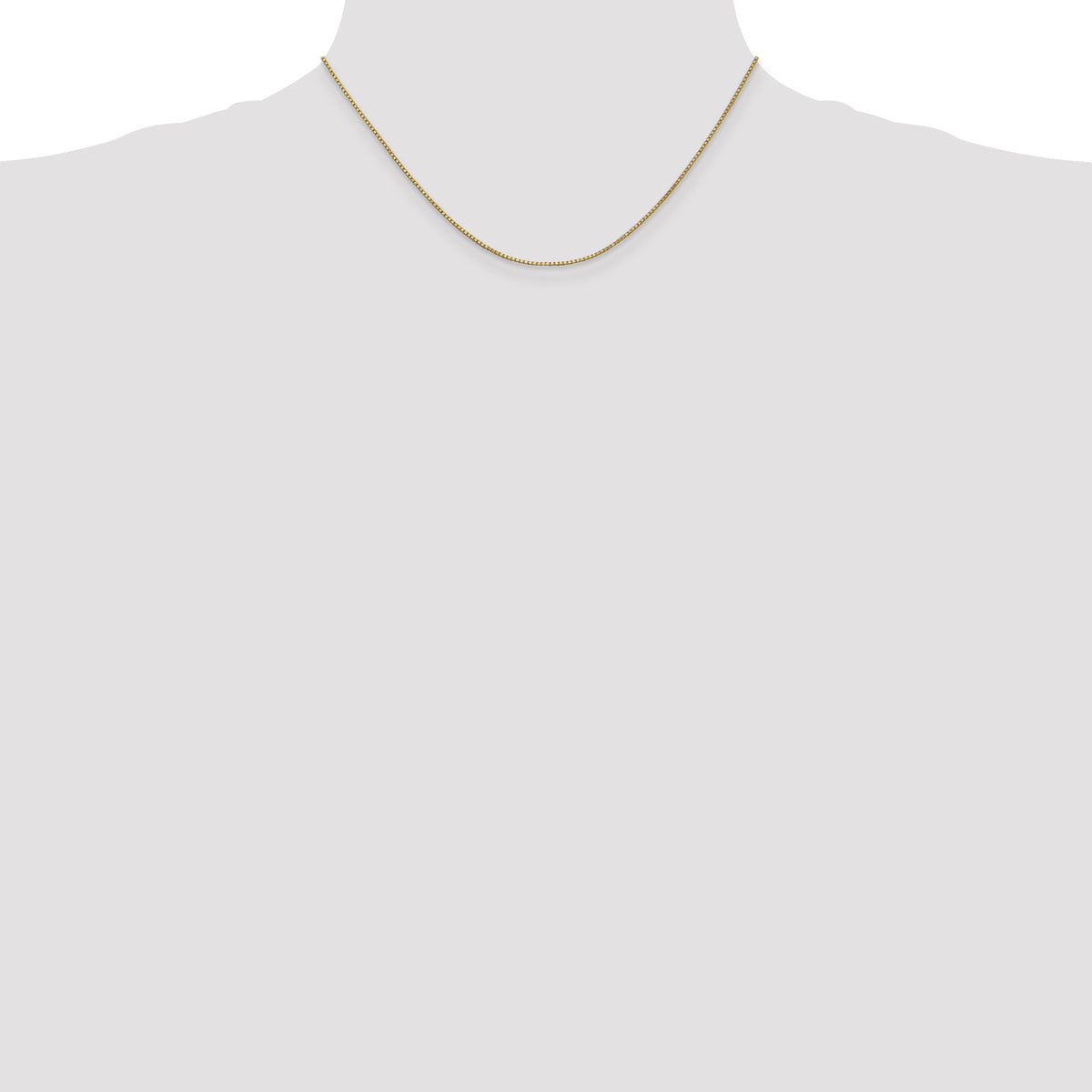 Gold (10K & 14K) Box Chain - 14k Yellow Gold / 16 in / 1 mm
