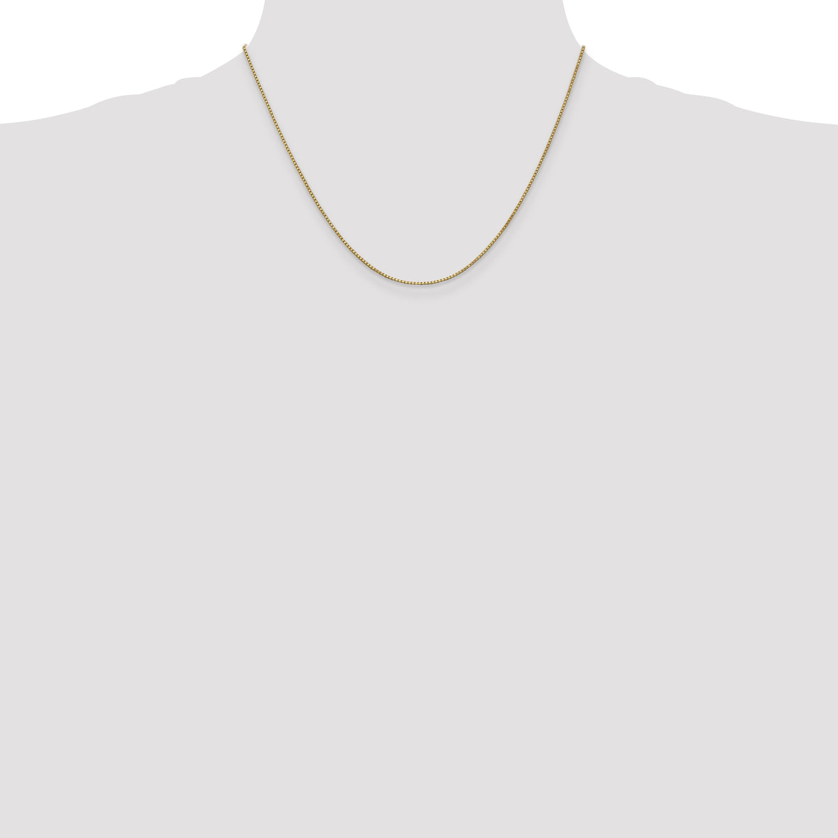 Gold (10K & 14K) Box Chain - 14k Yellow Gold / 18 in / 1 mm