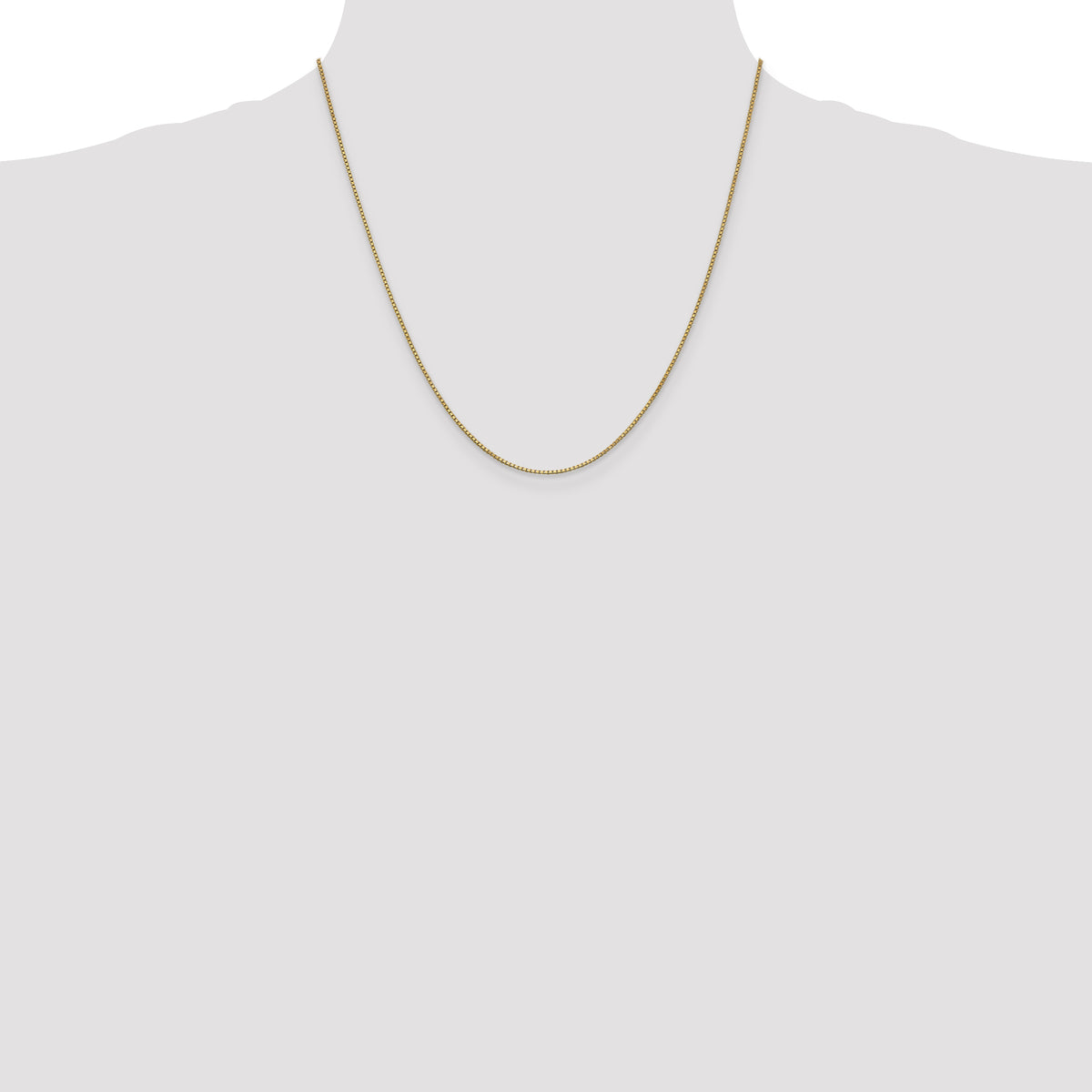 Gold (10K & 14K) Box Chain - 14k Yellow Gold / 20 in / 1 mm
