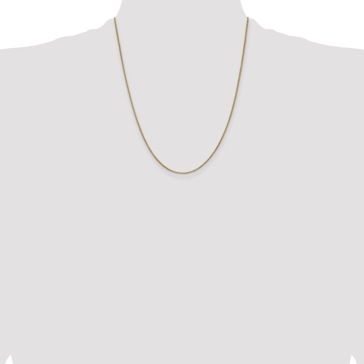 Gold (10K & 14K) Box Chain - 14k Yellow Gold / 22 in / 1 mm