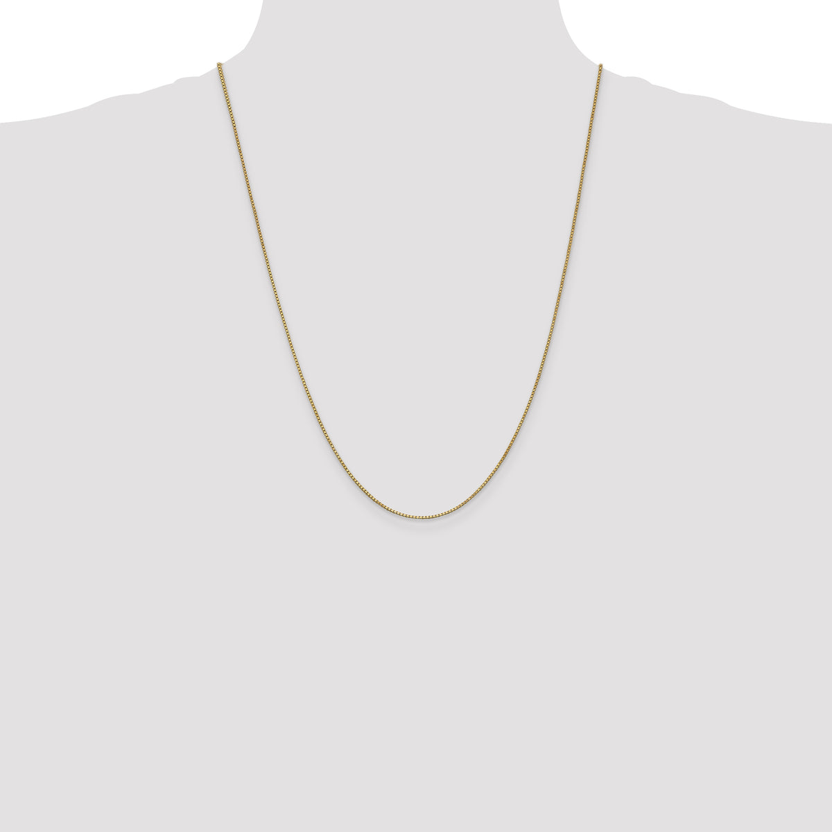 Gold (10K & 14K) Box Chain - 14k Yellow Gold / 24 in / 1 mm