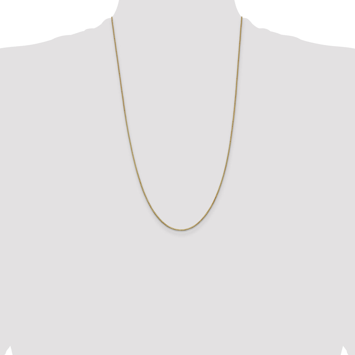 Gold (10K & 14K) Box Chain - 14k Yellow Gold / 26 in / 1 mm
