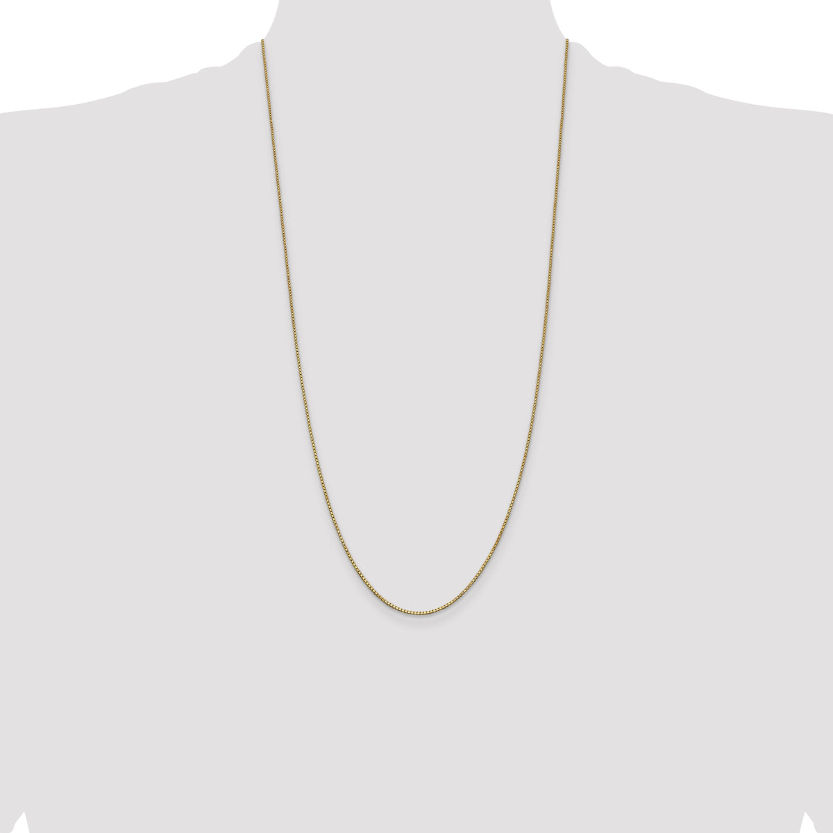 Gold (10K & 14K) Box Chain - 14k Yellow Gold / 28 in / 1 mm