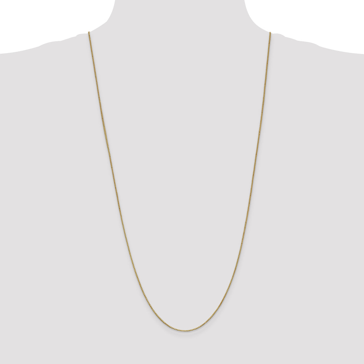 Gold (10K & 14K) Box Chain - 14k Yellow Gold / 30 in / 1 mm