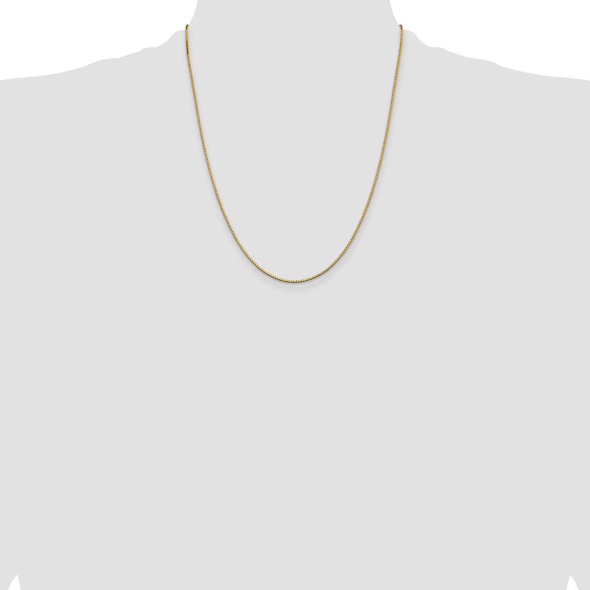 Gold (10K & 14K) Box Chain - 14k Yellow Gold / 22 in / 1.05 mm