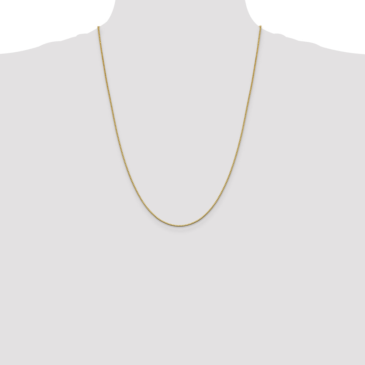 Gold (10K & 14K) Box Chain - 14k Yellow Gold / 24 in / 1.05 mm