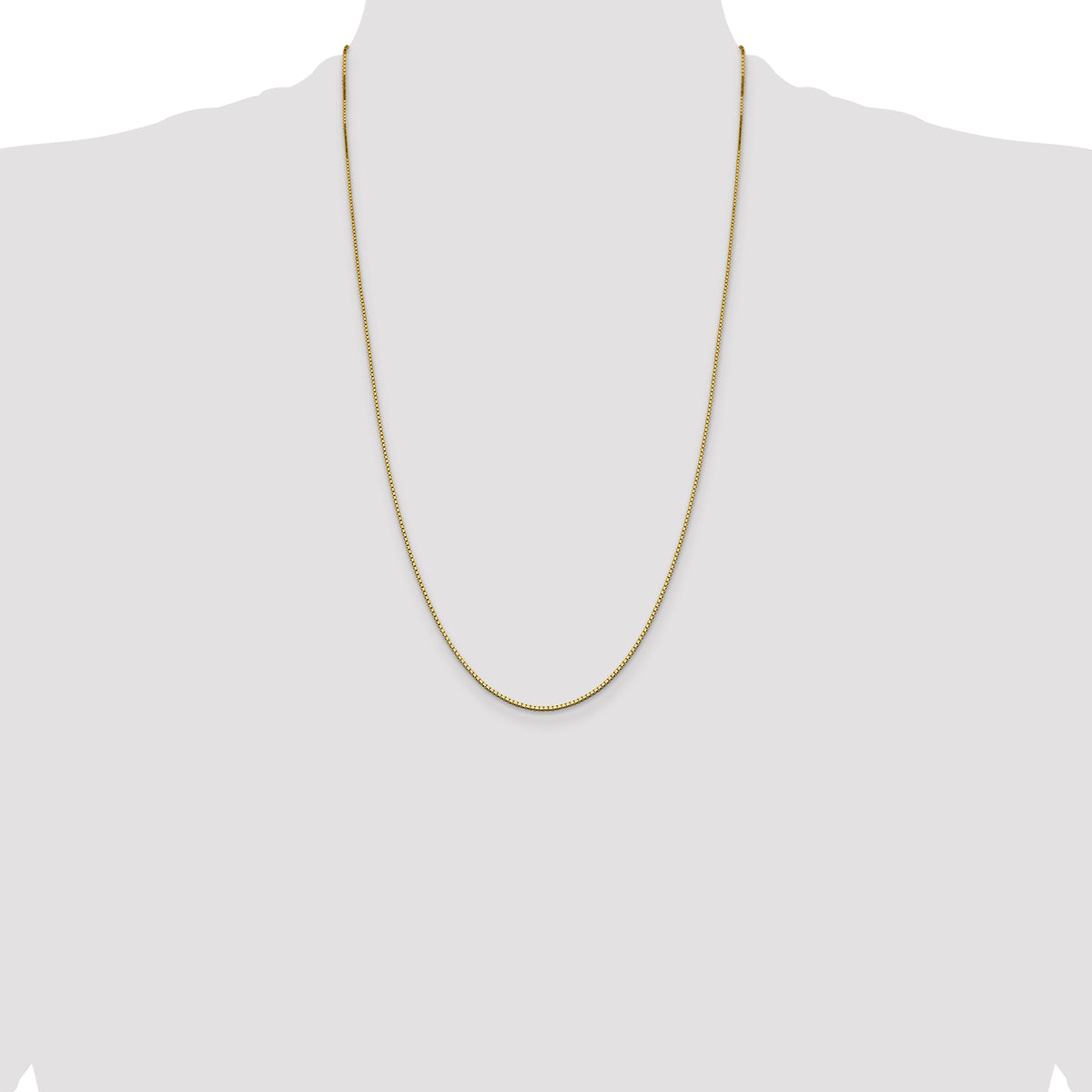 Gold (10K & 14K) Box Chain - 14k Yellow Gold / 26 in / 1.05 mm