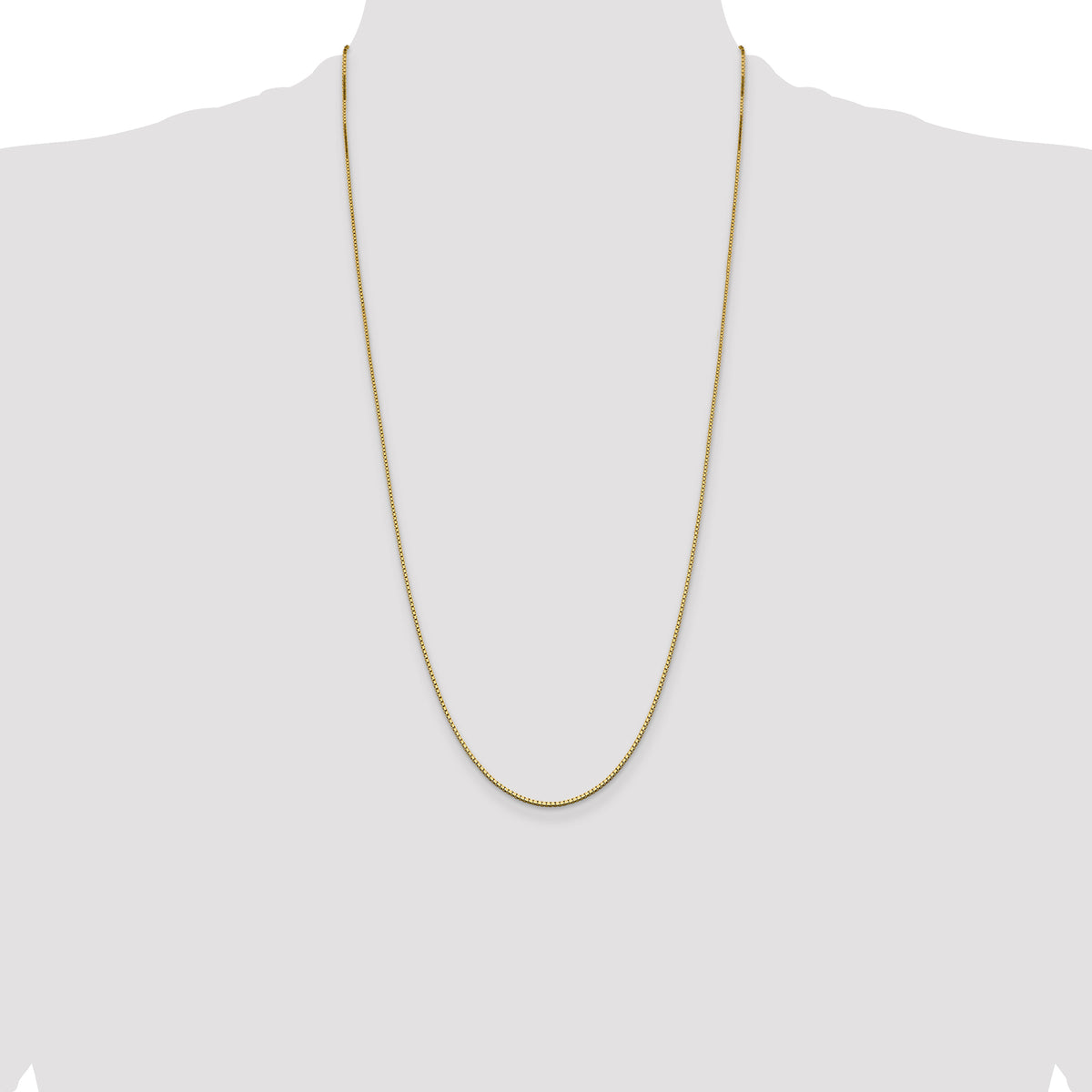 Gold (10K & 14K) Box Chain - 14k Yellow Gold / 28 in / 1.05 mm