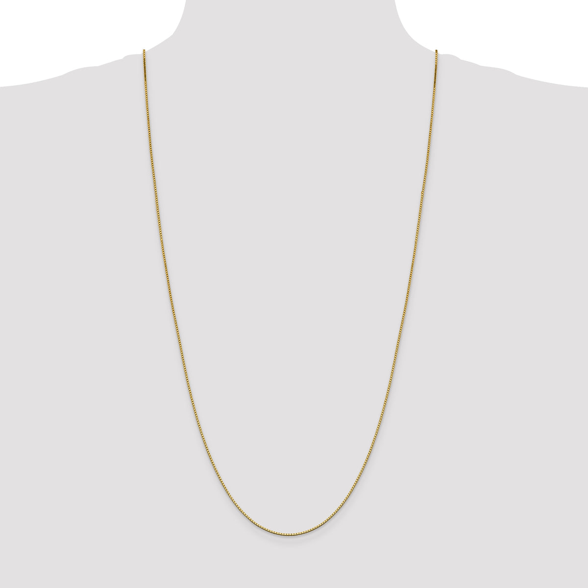 Gold (10K & 14K) Box Chain - 14k Yellow Gold / 30 in / 1.05 mm